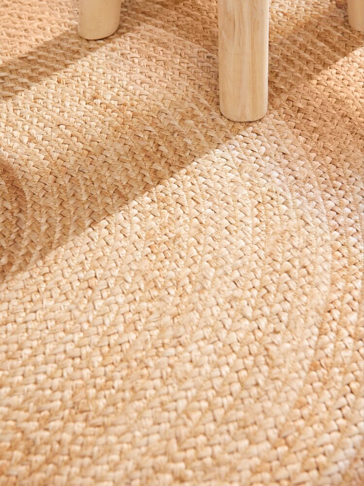 Jute vloerkleed - Jutta Rond Crème/Naturel Jute vloerkleed - Jutta Rond Crème/Naturel