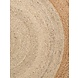 Jute vloerkleed - Looma Rond Crème/Naturel