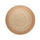 Jute vloerkleed - Looma Rond Crème/Naturel