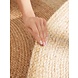 Jute vloerkleed - Looma Rond Crème/Naturel