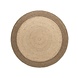 Jute vloerkleed - Looma Rond Bruin/Naturel