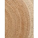 Jute vloerkleed - Looma Rond Naturel/Crème Jute vloerkleed - Looma Rond Naturel/Crème