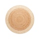 Jute vloerkleed - Looma Rond Naturel/Crème Jute vloerkleed - Looma Rond Naturel/Crème