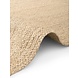 Laagpolig Jute Vloerkleed Sharmila - Naturel / Wit Laagpolig Jute Vloerkleed Sharmila - Naturel / Wit