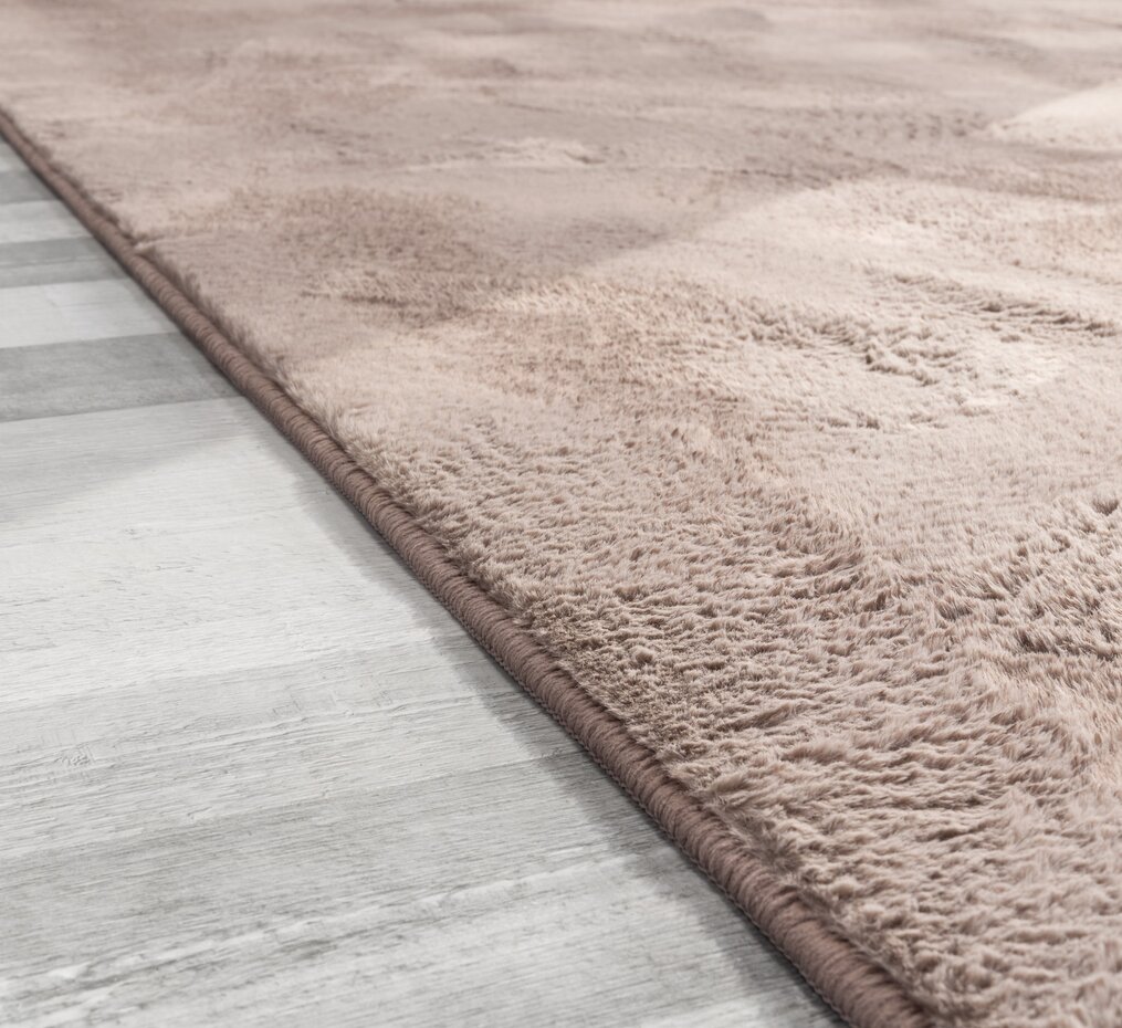 Laagpolig fluffy vloerkleed - Amalfi Taupe