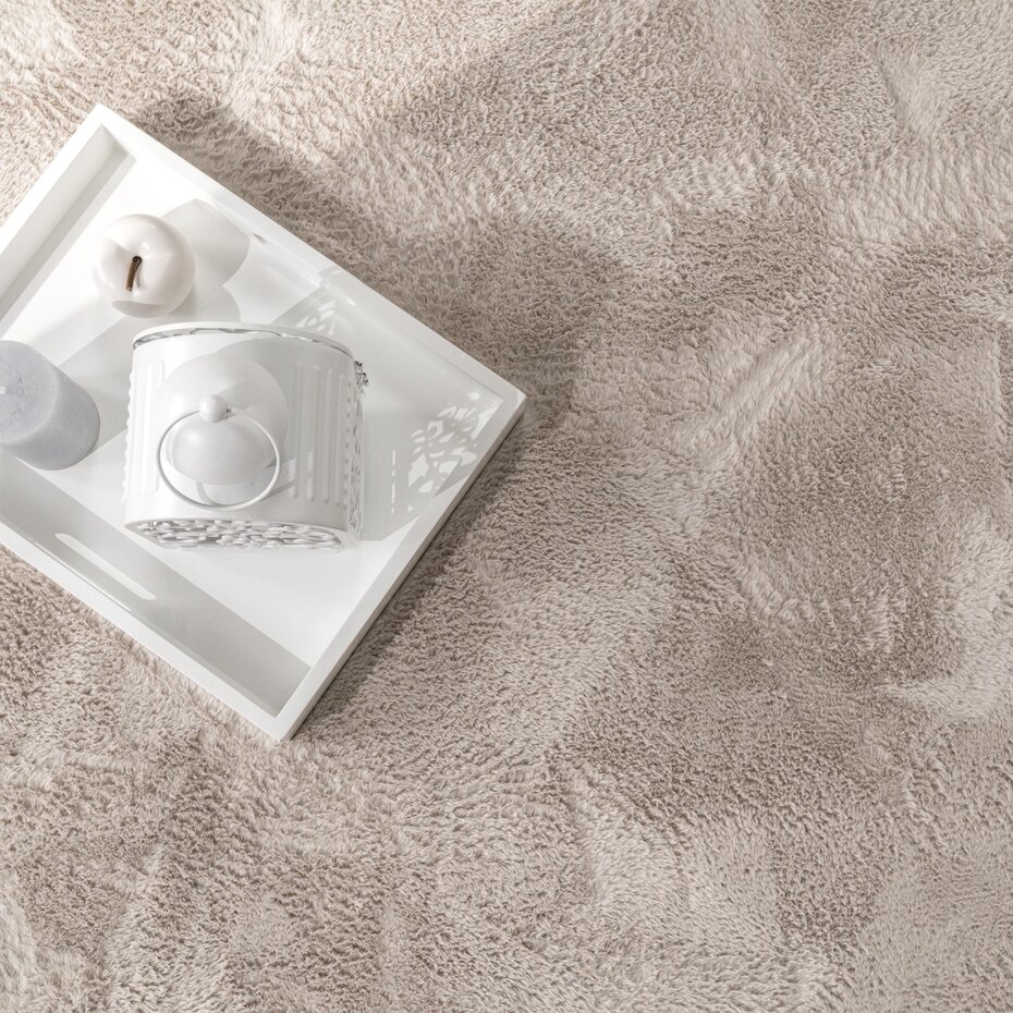 Laagpolig fluffy vloerkleed - Amalfi Beige