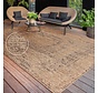 Jute buitenkleed - Aamber Frame Naturel/Zwart