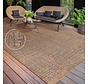 Jute buitenkleed - Aamber Stripe Naturel/Zwart
