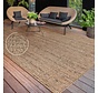 Jute buitenkleed - Aamber Lines Naturel/Zwart