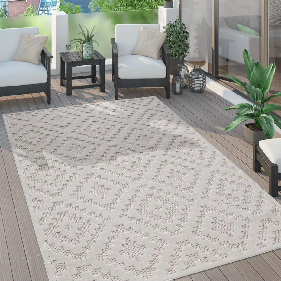 Binnen- en buitenkleed - Livotta Geo Creme