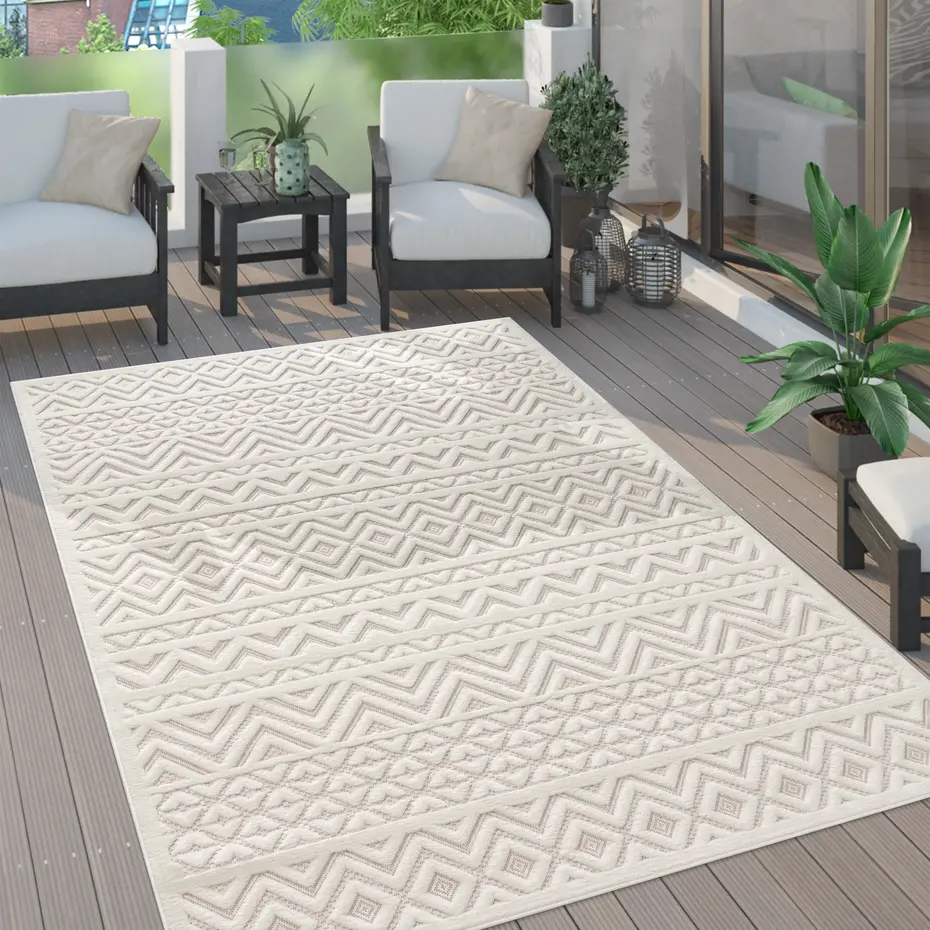 Binnen- en buitenkleed - Livotta Boho Crème