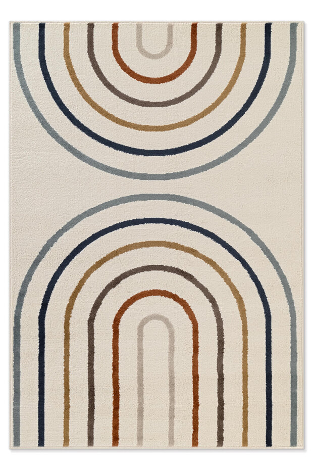 Kindervloerkleed - Adventures Japandi Crème/Kleurrijk Kindervloerkleed - Adventures Japandi Crème/Kleurrijk