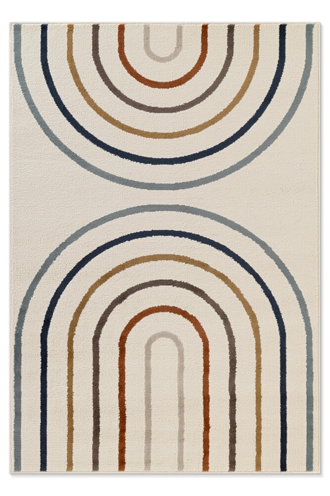 Kindervloerkleed - Adventures Japandi Crème/Kleurrijk Kindervloerkleed - Adventures Japandi Crème/Kleurrijk