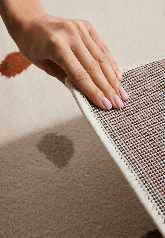 Kindervloerkleed - Funny Dots Crème/Kleurrijk Kindervloerkleed - Funny Dots Crème/Kleurrijk