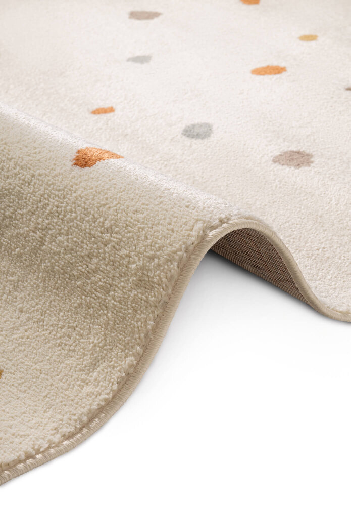 Kindervloerkleed - Funny Dots Crème/Kleurrijk Kindervloerkleed - Funny Dots Crème/Kleurrijk