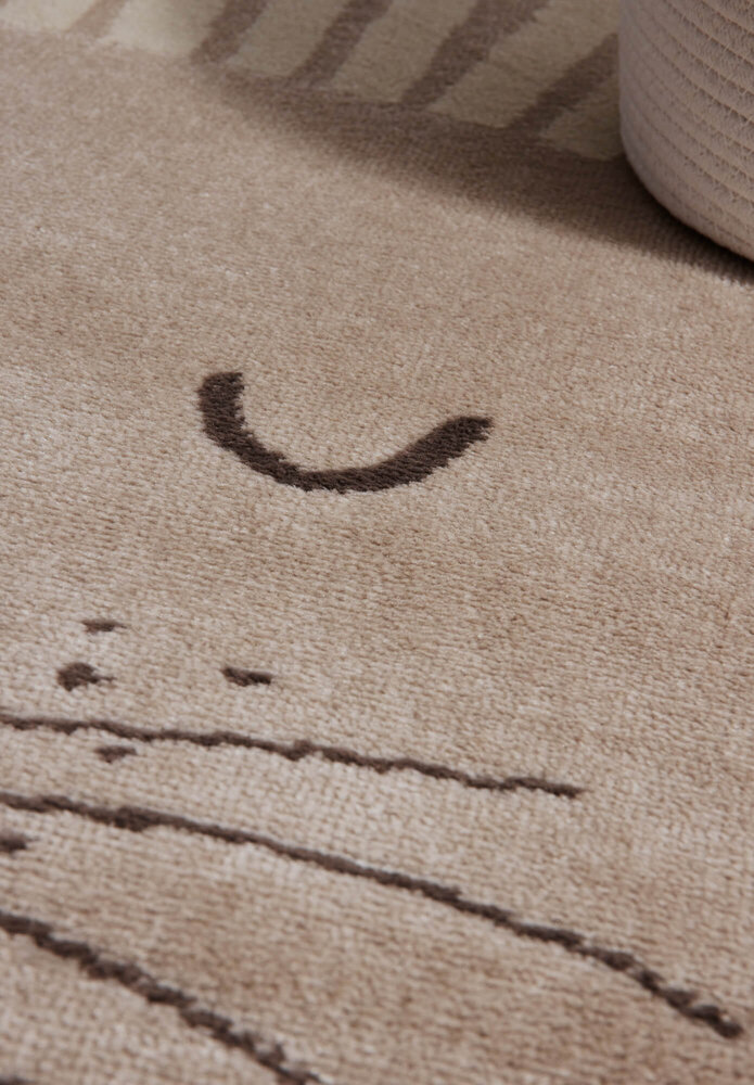 Kindervloerkleed - Happy Lion Beige/Crème Kindervloerkleed - Happy Lion Beige/Crème