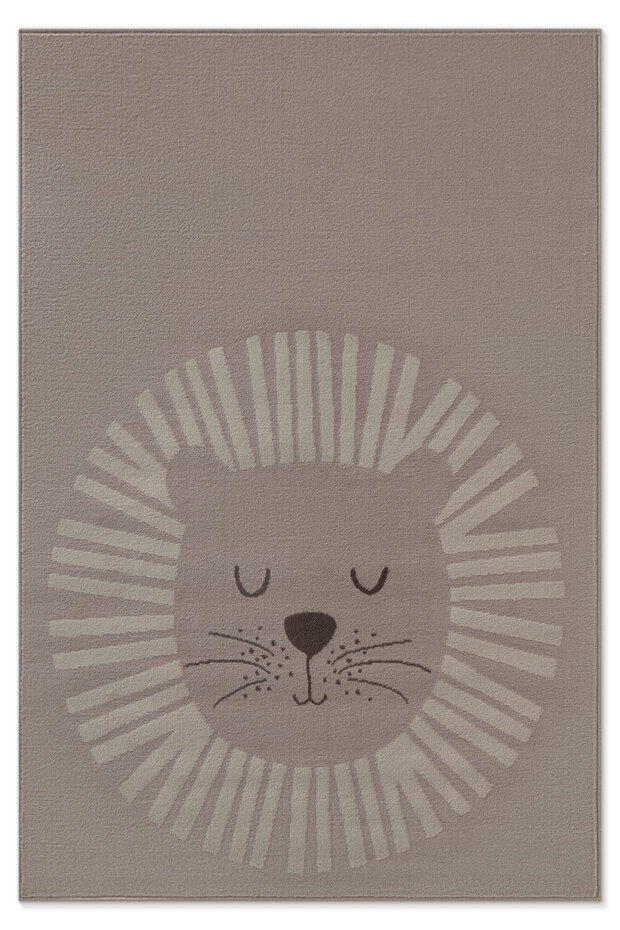 Kindervloerkleed - Happy Lion Beige/Crème Kindervloerkleed - Happy Lion Beige/Crème