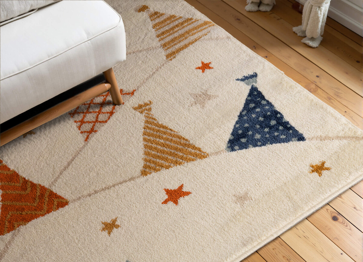 Kindervloerkleed - Kids Party Crème/Kleurrijk Kindervloerkleed - Kids Party Crème/Kleurrijk