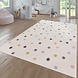 Kinderkamer Vloerkleed - Ninaro - Stippen - Mullti / Creme Kinderkamer Vloerkleed - Ninaro - Stippen - Mullti / Creme
