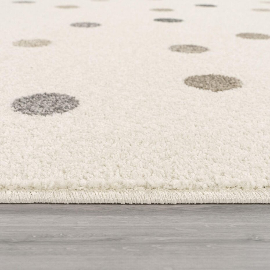 Kinderkamer Vloerkleed - Ninaro - Stippen - Beige Kinderkamer Vloerkleed - Ninaro - Stippen - Beige