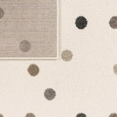 Kinderkamer Vloerkleed - Ninaro - Stippen - Beige