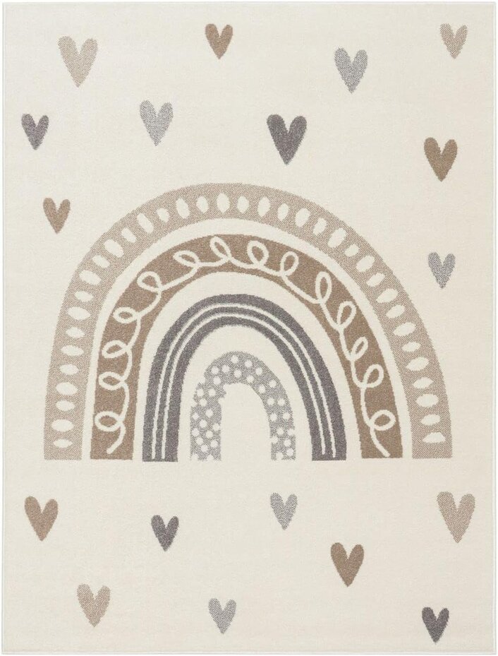 Kinderkamer Vloerkleed - Ninaro - Beige Kinderkamer Vloerkleed - Ninaro - Beige