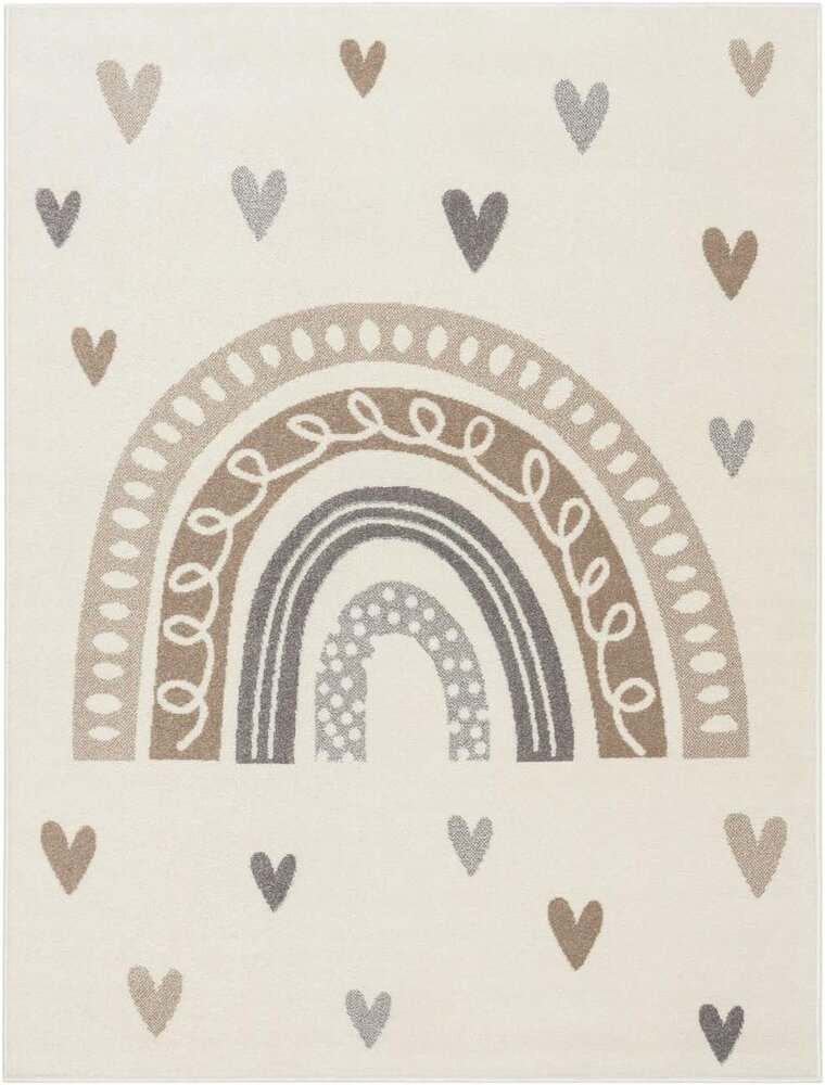 Kinderkamer Vloerkleed - Ninaro - Beige Kinderkamer Vloerkleed - Ninaro - Beige