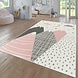 Kinderkamer Vloerkleed - Ninaro - Bergen - Roze Kinderkamer Vloerkleed - Ninaro - Bergen - Roze