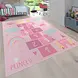 Kindervloerkleed - Binola - Prinses / Hinkelen - Roze Kindervloerkleed - Binola - Prinses / Hinkelen - Roze