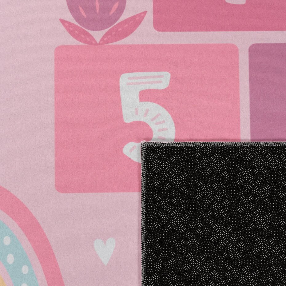 Kindervloerkleed - Binola - Prinses / Hinkelen - Roze Kindervloerkleed - Binola - Prinses / Hinkelen - Roze