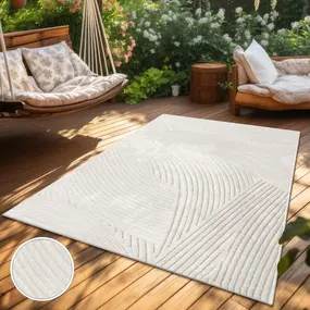 Laagpolig Vloerkleed Cotera - Creme