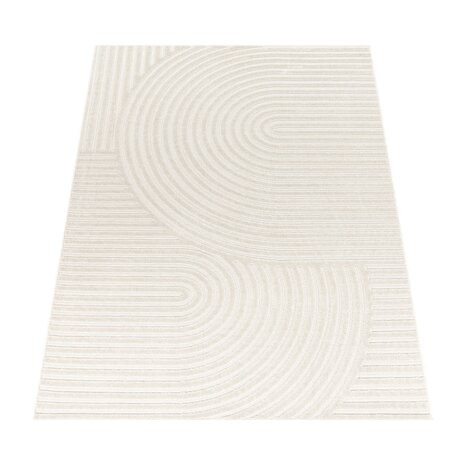 Laagpolig Vloerkleed Cotera - Creme