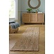 Loper Jute Vloerkleed Boucle Naturel / Groen Loper Jute Vloerkleed Boucle Naturel / Groen