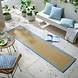 Laagpolig Loper Sisal Look - Lichtblauw Laagpolig Loper Sisal Look - Lichtblauw