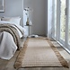 Laagpolig Loper - Rene Fringed Ribbed - Beige 60x230cm Laagpolig Loper - Rene Fringed Ribbed - Beige 60x230cm