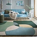 Wollen vloerkleed Glow - Groen / Blauw Wollen vloerkleed Glow - Groen / Blauw
