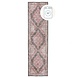 Laagpolig Wasbaar Loper - Briony - Roze 60x230cm Laagpolig Wasbaar Loper - Briony - Roze 60x230cm