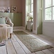 Laagpolig Loper Wasbaar - Una Floral - Groen 60x230cm Laagpolig Loper Wasbaar - Una Floral - Groen 60x230cm