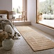 Laagpolig Loper - Rhett Circular Knit - Beige 80x300cm Laagpolig Loper - Rhett Circular Knit - Beige 80x300cm