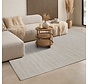 Jute Wol Katoen vloerkleed - Dhaka Naturel/Crème - 190 X 280 CM