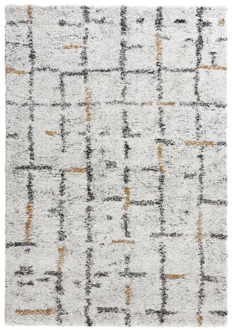 Hoogpolig vloerkleed - Nomadic Verlour Crème/Multi - 160 X 230 CM