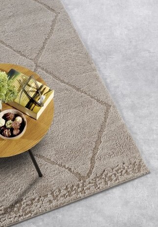 Elle Decoration - Gallery - Hoogpolig vloerkleed - Perrotin - Beige - 160 X 235 CM