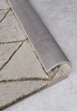 Elle Decoration - Gallery - Hoogpolig vloerkleed - Perrotin - Beige - 160 X 235 CM