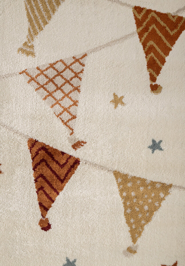 Kindervloerkleed - Kids Party Crème/Kleurrijk - 160x235 cm