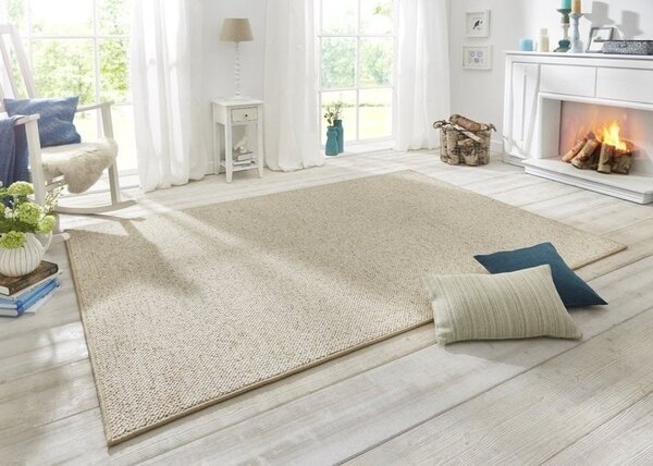 Tufted vloerkleed - Wollen Look Crème - Ã˜ 200 CM