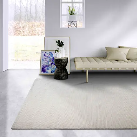 Wollen Vloerkleed - Delhi Crème - 160 X 230 CM