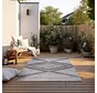 Elle Decoration - Binnen & Buitenkleed - Omkeerbaar - Rhombus - Zilver - 160 X 230 CM