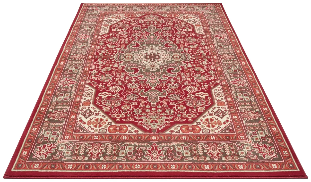 Klassiek vloerkleed - Laagpolig - Isfahan - Rood - 160 X 230 CM