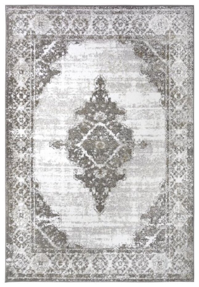 Vintage vloerkleed - Shine Crème/Grijs - 200 X 280 CM