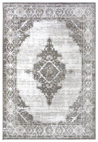Vintage vloerkleed - Shine Crème/Grijs - 200 X 280 CM